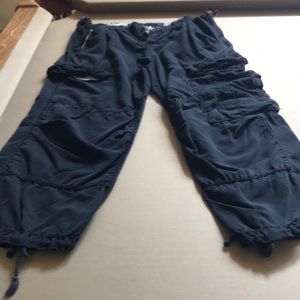 DANANG black silk Capri